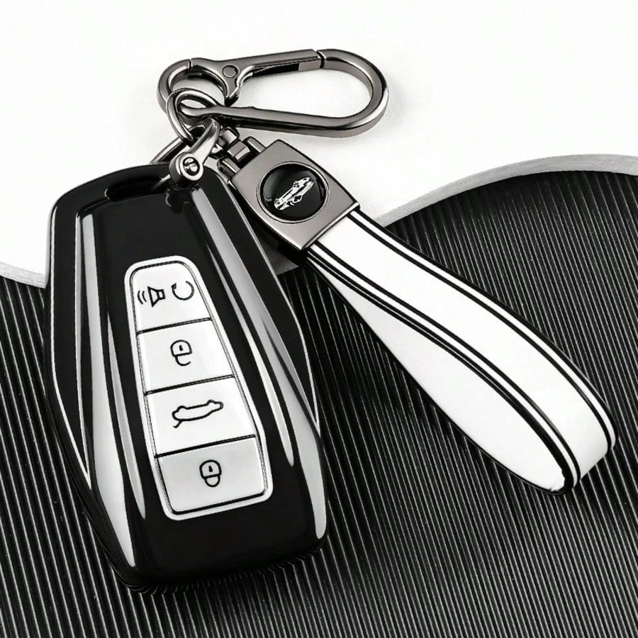 TPU Car Remote Key Cover Compatible With Geely Coolray Emgrand GT GS S Manjaro Atlas For Pro Okavango Tugella, Compatible With Proton S70 X50 X70 Key Cap Accessory