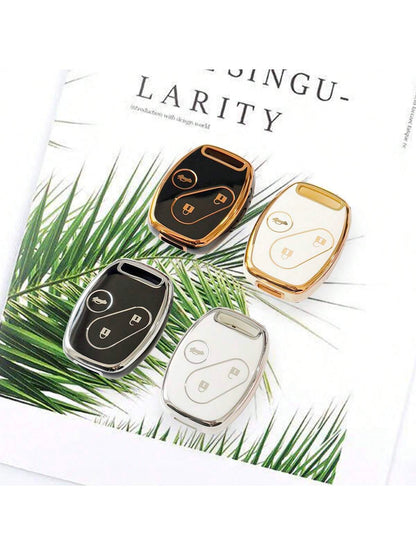 TPU Car Remote Key Cover Suitable For 8th Generation Accord, Civic, CR-V, Fit, And Odyssey, Soft TPU Protection, Ideal Gift