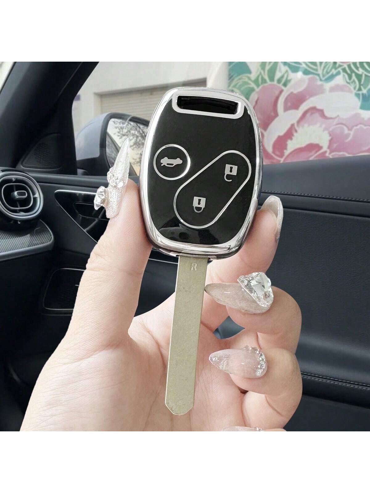 TPU Car Remote Key Cover Suitable For 8th Generation Accord, Civic, CR-V, Fit, And Odyssey, Soft TPU Protection, Ideal Gift