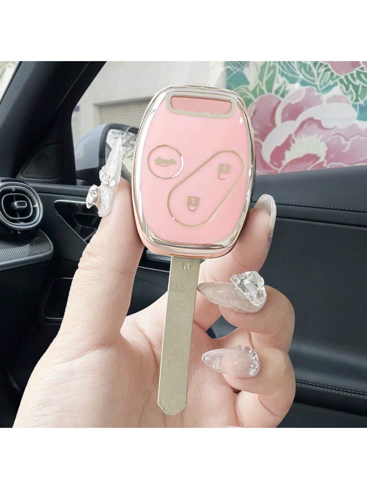 TPU Car Remote Key Cover Suitable For 8th Generation Accord, Civic, CR-V, Fit, And Odyssey, Soft TPU Protection, Ideal Gift