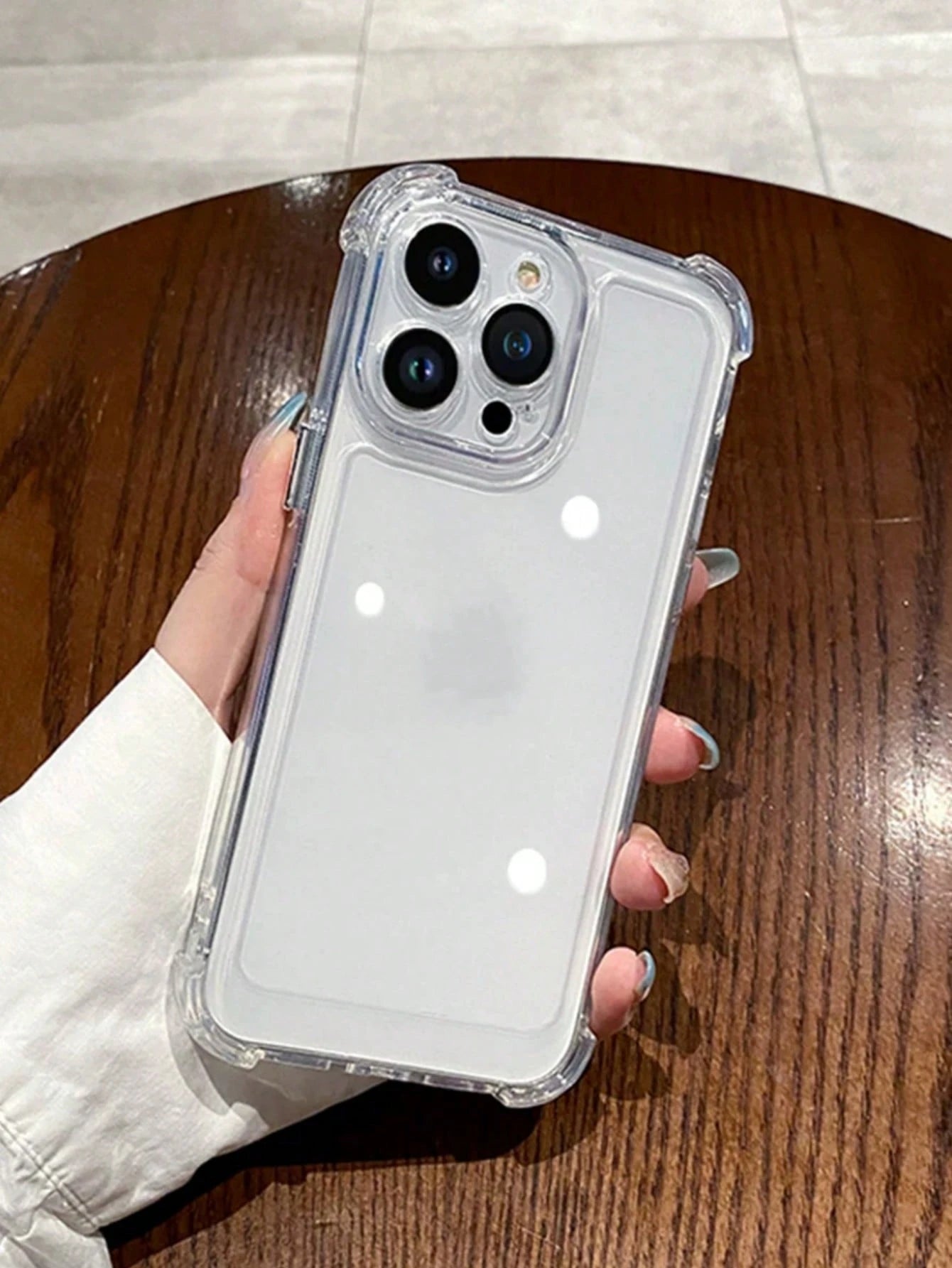 TPU Screen Protection Reinforced Airbag Corners Integrated Lens Protection, Electroplated Button + 2.0mm TPU Transparent Phone Case For 17 Pro Max, 16 Pro Max, 15 Pro Max, 14 Pro Max, 13 Pro Max, 14