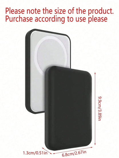 TPU Soft Matte MagSafe Battery Protective Case, Compatible, Full Coverage Protection, Anti-Drop Design, Delicate Touch, Compatible With Wireless Charger Cable Protector, Charger Protector