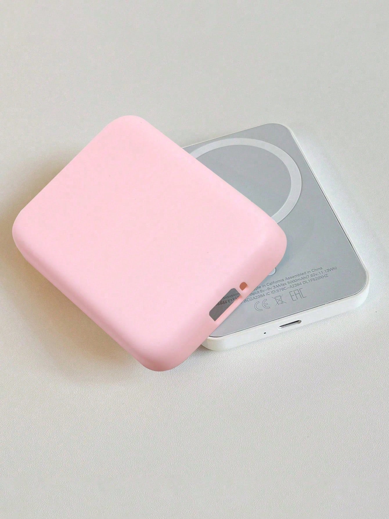 TPU Soft Matte MagSafe Battery Protective Case, Compatible, Full Coverage Protection, Anti-Drop Design, Delicate Touch, Compatible With Wireless Charger Cable Protector, Charger Protector