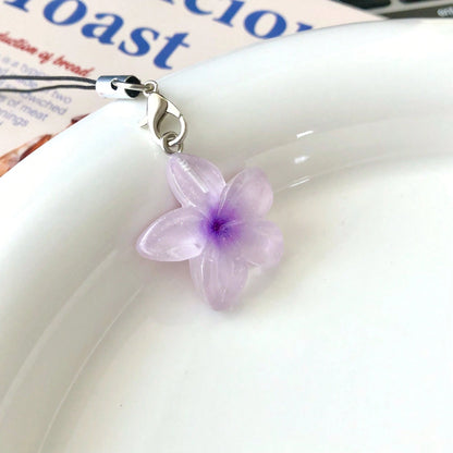 Transparent Daisy Flower Resin Pendant Phone Lanyard, Backpack Decor, Cute Phone Charm, Girly Soft Decoration, Gift For Friend/Girlfriend, Suitable For Phone, Camera, Keychain, Schoolbag