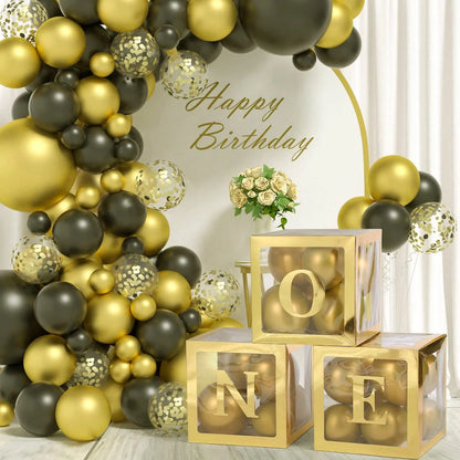 Transparent Letter Baby Shower Box Birthday Wedding Customized Name Balloon Box, Birthday Party Decoration, Gender Reveal Party, Large Transparent Box, Birthday Decoration Backdrop, Holiday Party Deco