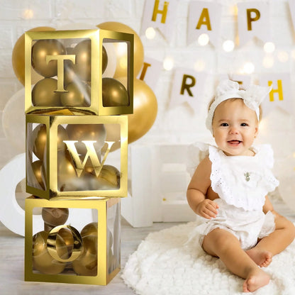 Transparent Letter Baby Shower Box Birthday Wedding Customized Name Balloon Box, Birthday Party Decoration, Gender Reveal Party, Large Transparent Box, Birthday Decoration Backdrop, Holiday Party Deco