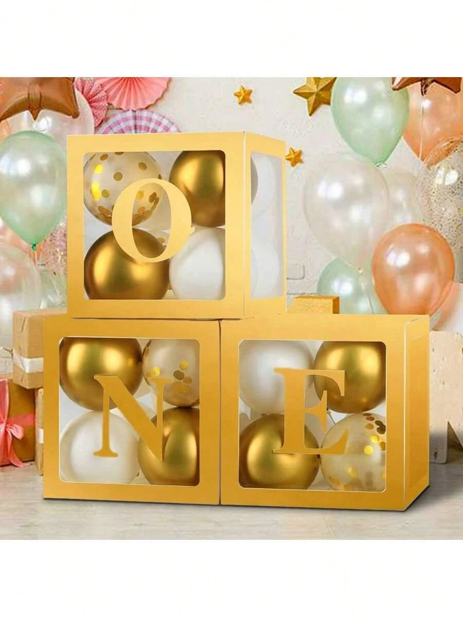 Transparent Letter Baby Shower Box Birthday Wedding Customized Name Balloon Box, Birthday Party Decoration, Gender Reveal Party, Large Transparent Box, Birthday Decoration Backdrop, Holiday Party Deco