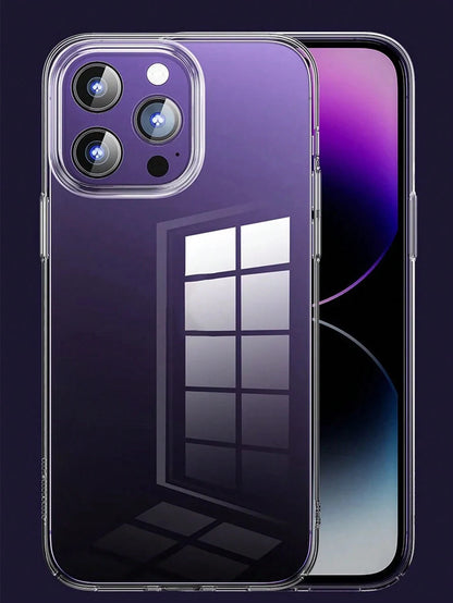 Transparent Phone Case, Compatible With IPhone 11 12 13 14 15 Pro Max, Soft TPU Silicone Material, Compatible With X XS Max XR, Transparent Back Cover, Waterproof, Shockproof, Anti-Drop, Anti-Scratch