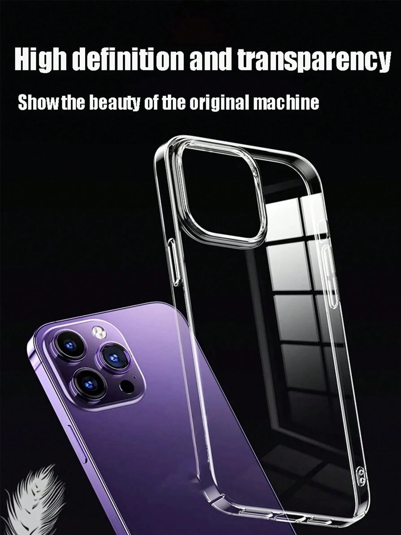 Transparent Phone Case, Compatible With IPhone 11 12 13 14 15 Pro Max, Soft TPU Silicone Material, Compatible With X XS Max XR, Transparent Back Cover, Waterproof, Shockproof, Anti-Drop, Anti-Scratch