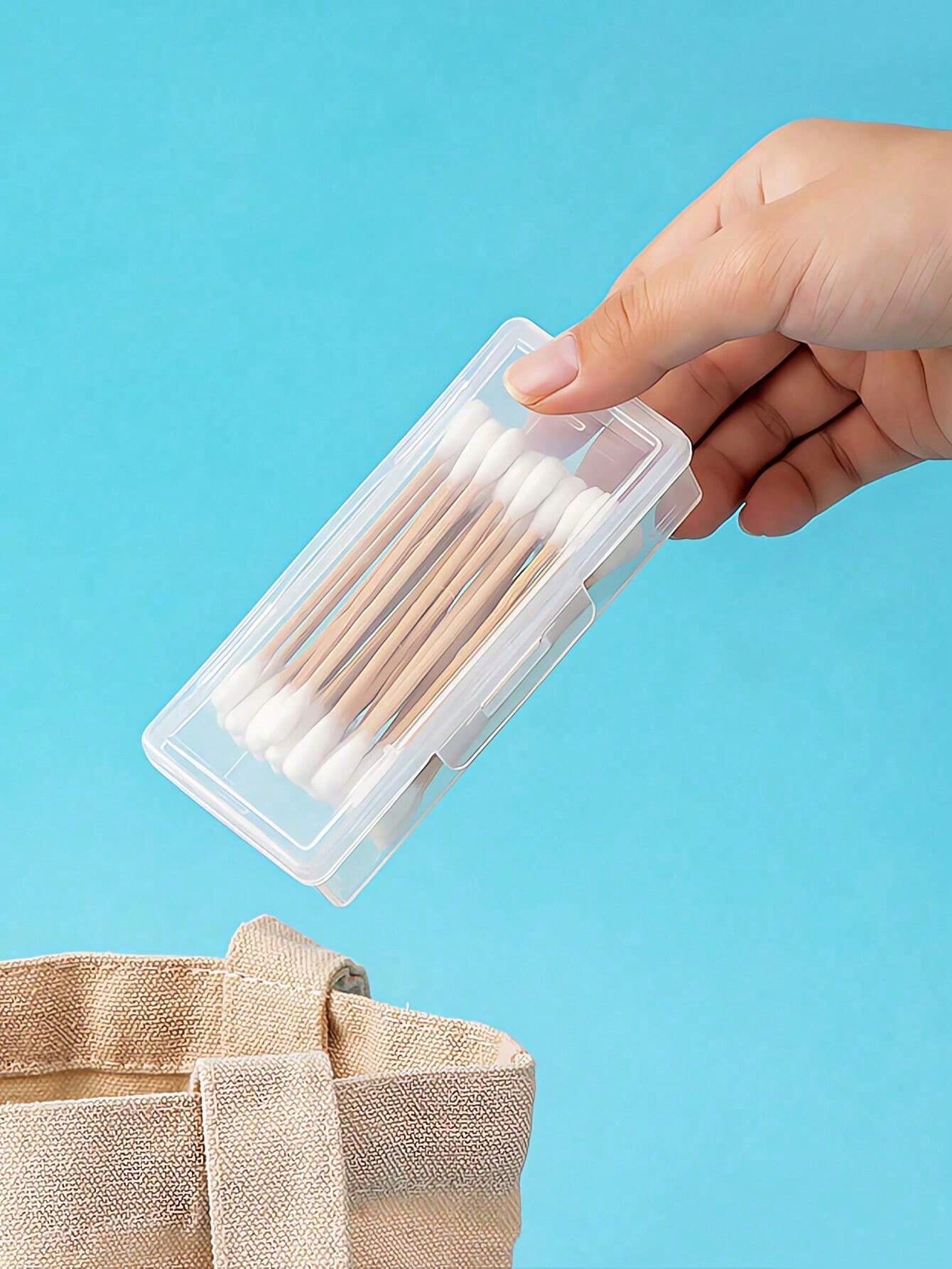 Transparent Travel Organizer With Lid, A Convenient Mini Organizer For Carrying Items Like Toothpicks And Dental Floss. A Must-Have For Travel, Room Decor, Bags, Cosmetic Bags, And Dressing Tables. Tr