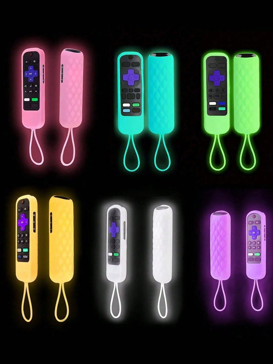 TV Remote Control Silicone Glow-In-The-Dark Protective Cover, Multiple Colors (Please See Product Details For Glow Instructions)