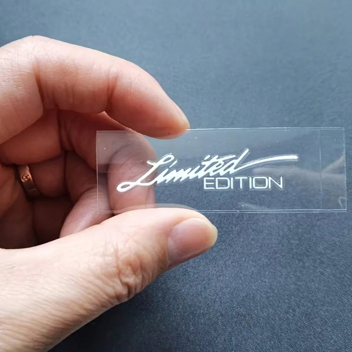 Two Pieces Limited Edition Car Stickers, High-Quality Waterproof Vinyl Decals, Luxurious Handwritten Font Car Decoration, Suitable For Sedans, Trucks, SUVs