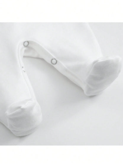 Unisex Baby Footed Romper Auntie Loves Me To The Moon And Back Print Long Sleeve Newborn Footie Jumpsuit Infant Neutral One Piece Outfit