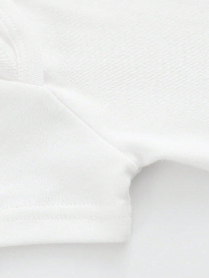 Unisex Newborn Baby Bodysuit, See You In 2027 Red Heart Letter Print Round Neck Short Sleeve Soft Cotton Infant One Piece Outfit