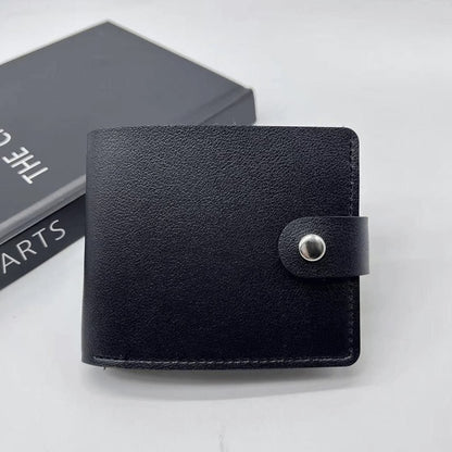 Unisex Thin Snap Fold Small Wallet Multi Slots Mini Coin Cash Purse