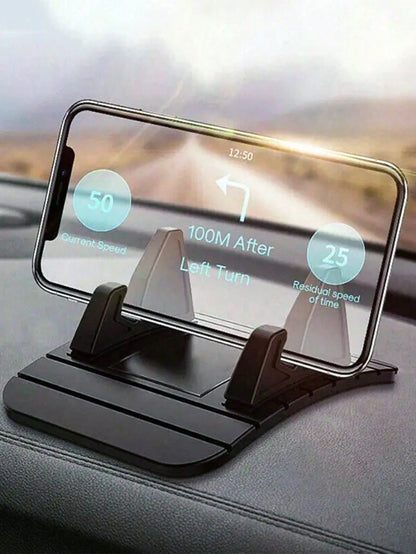 Universal Anti-Slip Silicone Car Dashboard Phone Holder, Non-Slip Phone Stand Compatible With IPhone And Smartphones, Suitable For Car And Home Use, Secure Grip, Flexible Silicone Construction, Easy M