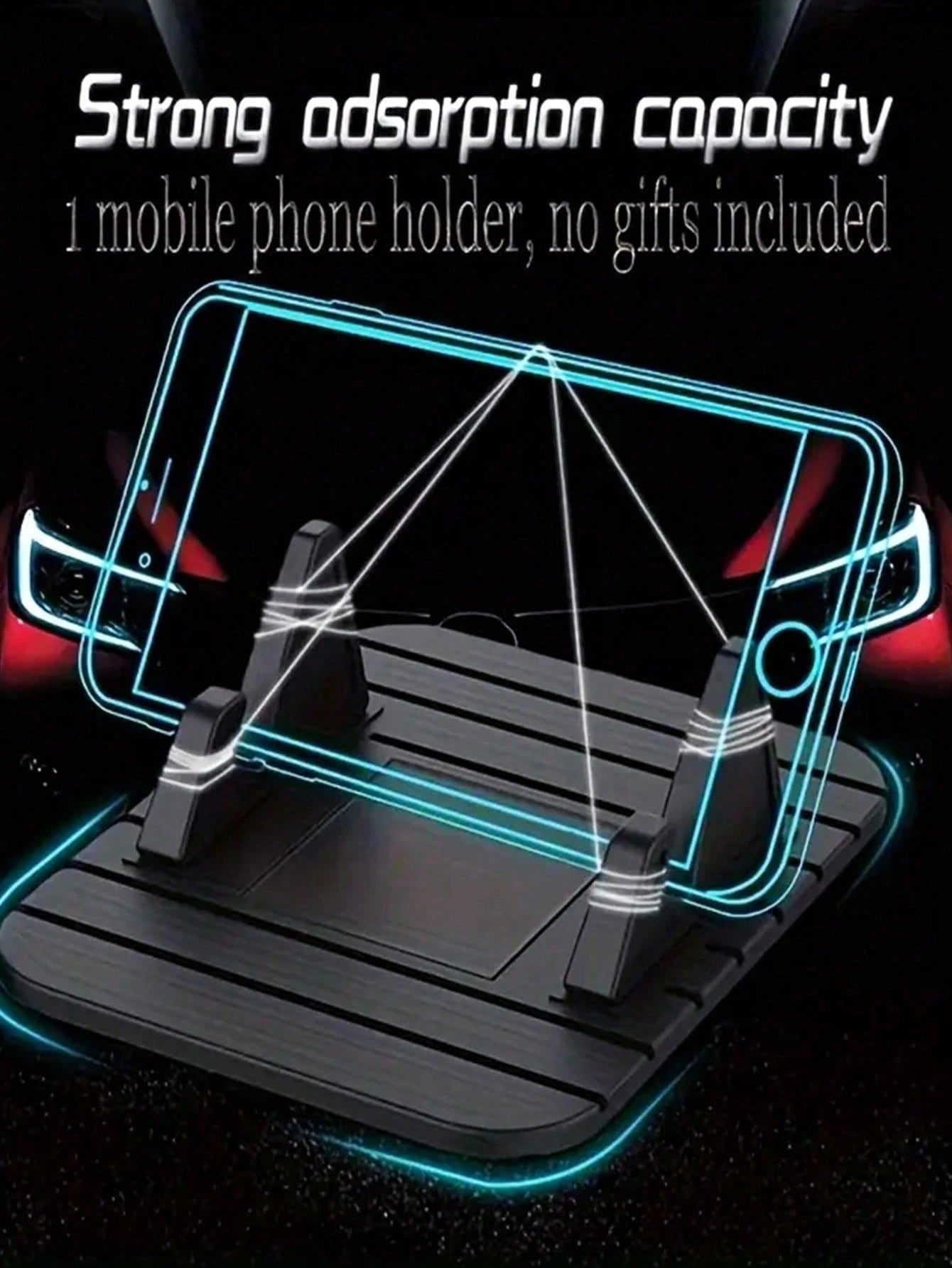Universal Anti-Slip Silicone Car Dashboard Phone Holder, Non-Slip Phone Stand Compatible With IPhone And Smartphones, Suitable For Car And Home Use, Secure Grip, Flexible Silicone Construction, Easy M