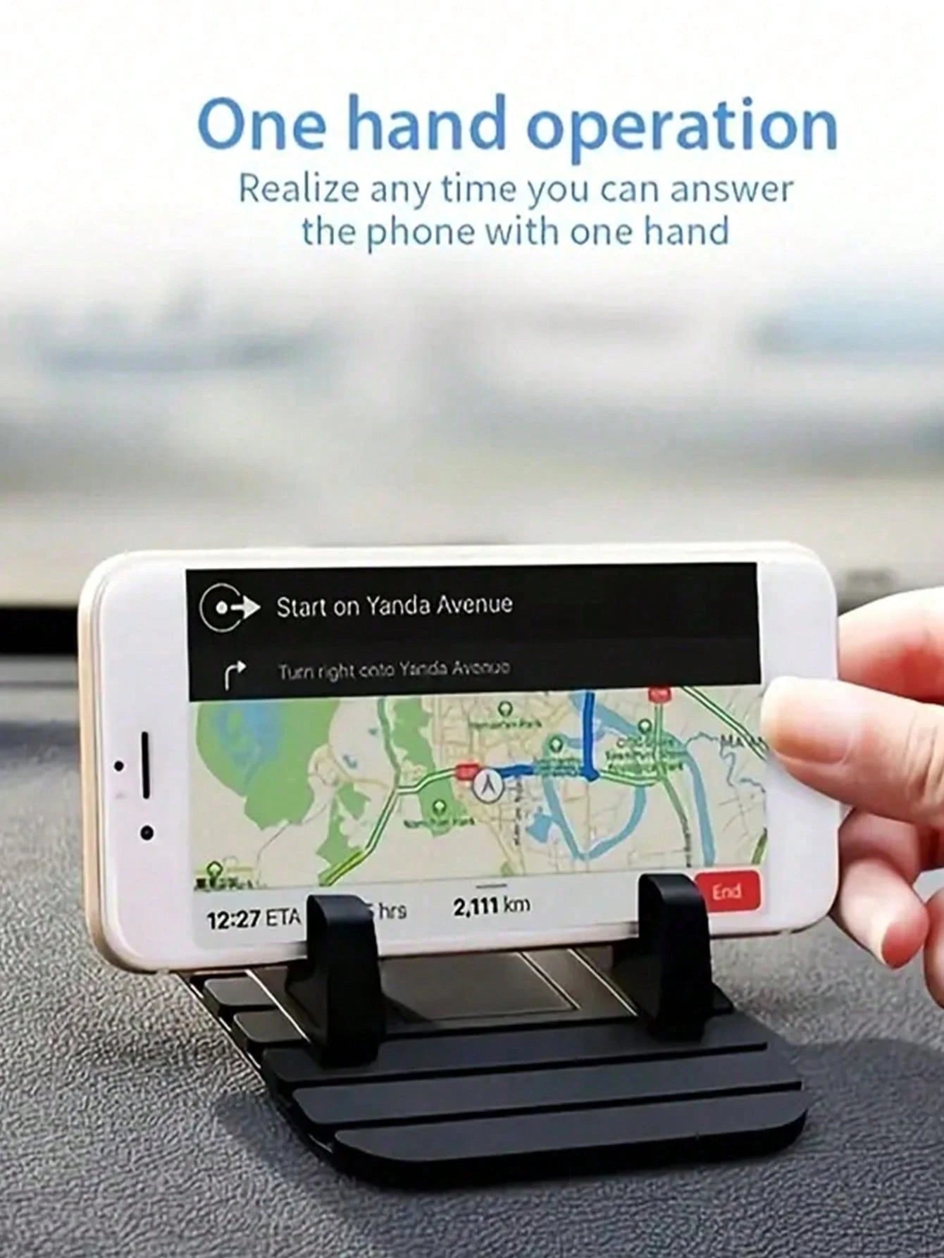 Universal Anti-Slip Silicone Car Dashboard Phone Holder, Non-Slip Phone Stand Compatible With IPhone And Smartphones, Suitable For Car And Home Use, Secure Grip, Flexible Silicone Construction, Easy M