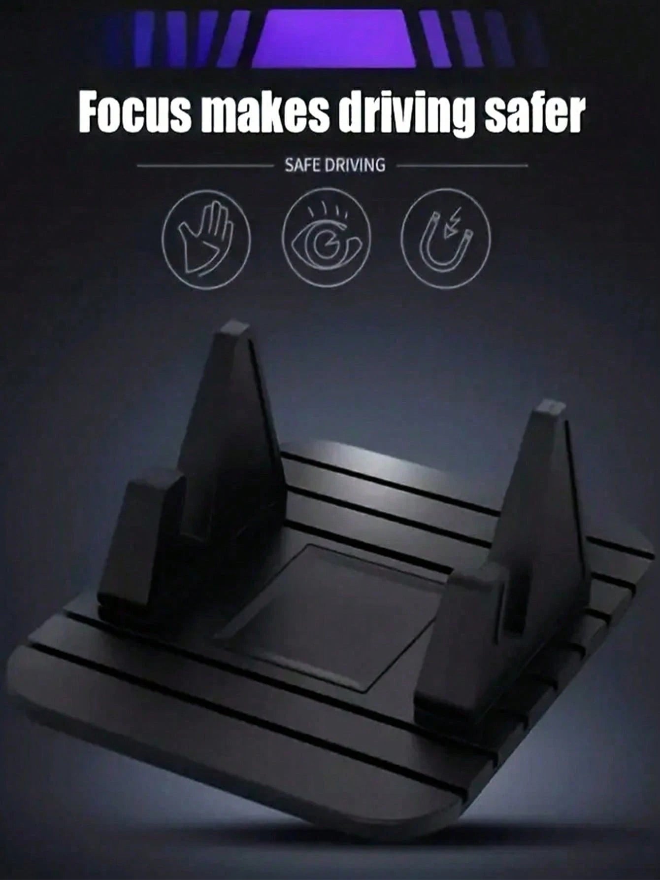 Universal Anti-Slip Silicone Car Dashboard Phone Holder, Non-Slip Phone Stand Compatible With IPhone And Smartphones, Suitable For Car And Home Use, Secure Grip, Flexible Silicone Construction, Easy M