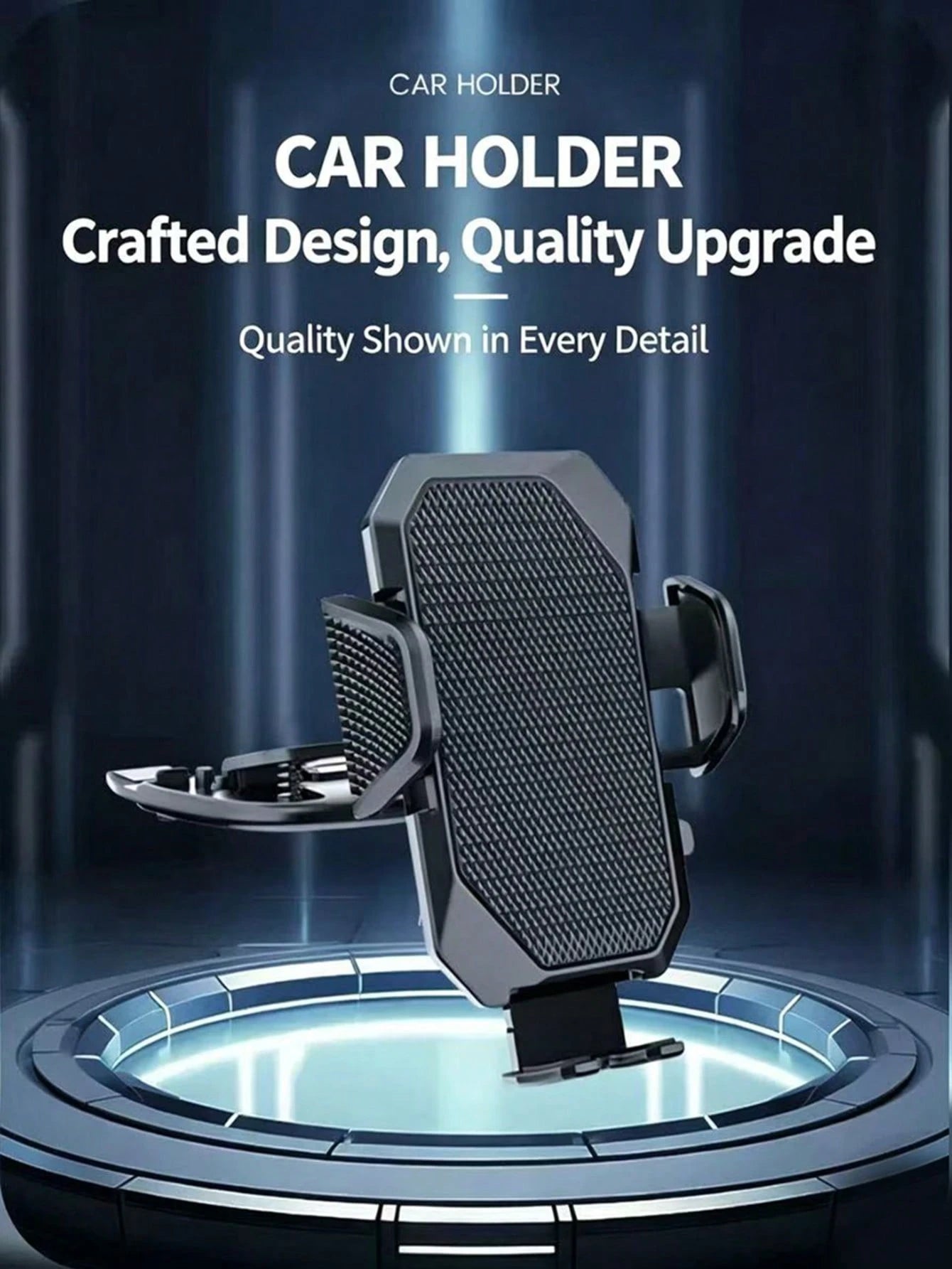 Universal Car CD Slot Phone Holder- Multi-Function Phone Navigation Mount With Auto-Locking Installation, 360° Rotation, No Drilling Required, Anti-Slip Design, Easy Installation, Strong Stability, H