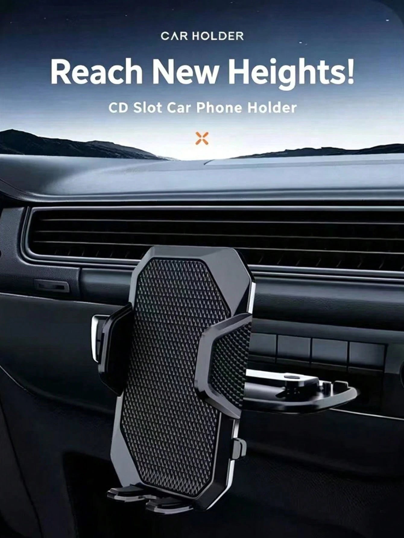 Universal Car CD Slot Phone Holder- Multi-Function Phone Navigation Mount With Auto-Locking Installation, 360° Rotation, No Drilling Required, Anti-Slip Design, Easy Installation, Strong Stability, H