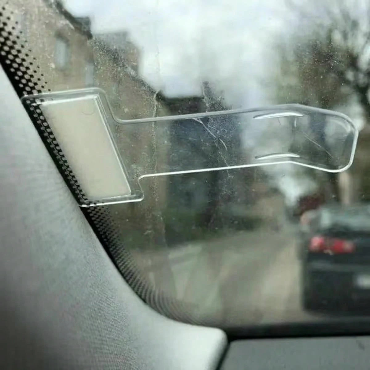 Universal Car Parking Ticket Holder- Car Quick Release Card Bill Holder Installation Storage Organizer- Car Window Sticker Clip- Made Of Plastic