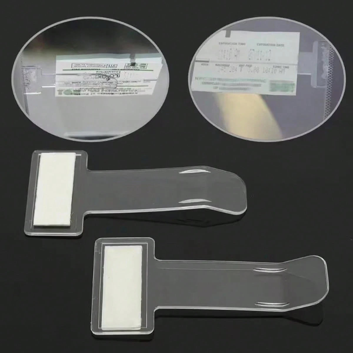 Universal Car Parking Ticket Holder- Car Quick Release Card Bill Holder Installation Storage Organizer- Car Window Sticker Clip- Made Of Plastic