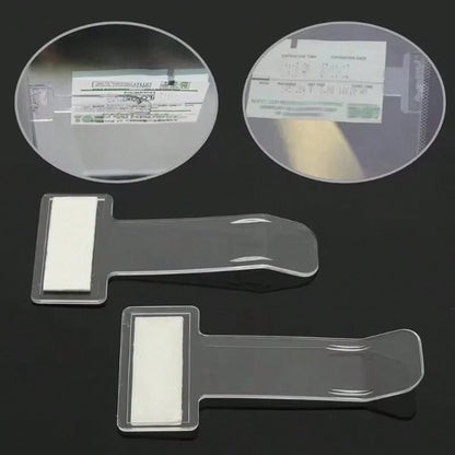 Universal Car Parking Ticket Holder- Car Quick Release Card Bill Holder Installation Storage Organizer- Car Window Sticker Clip- Made Of Plastic