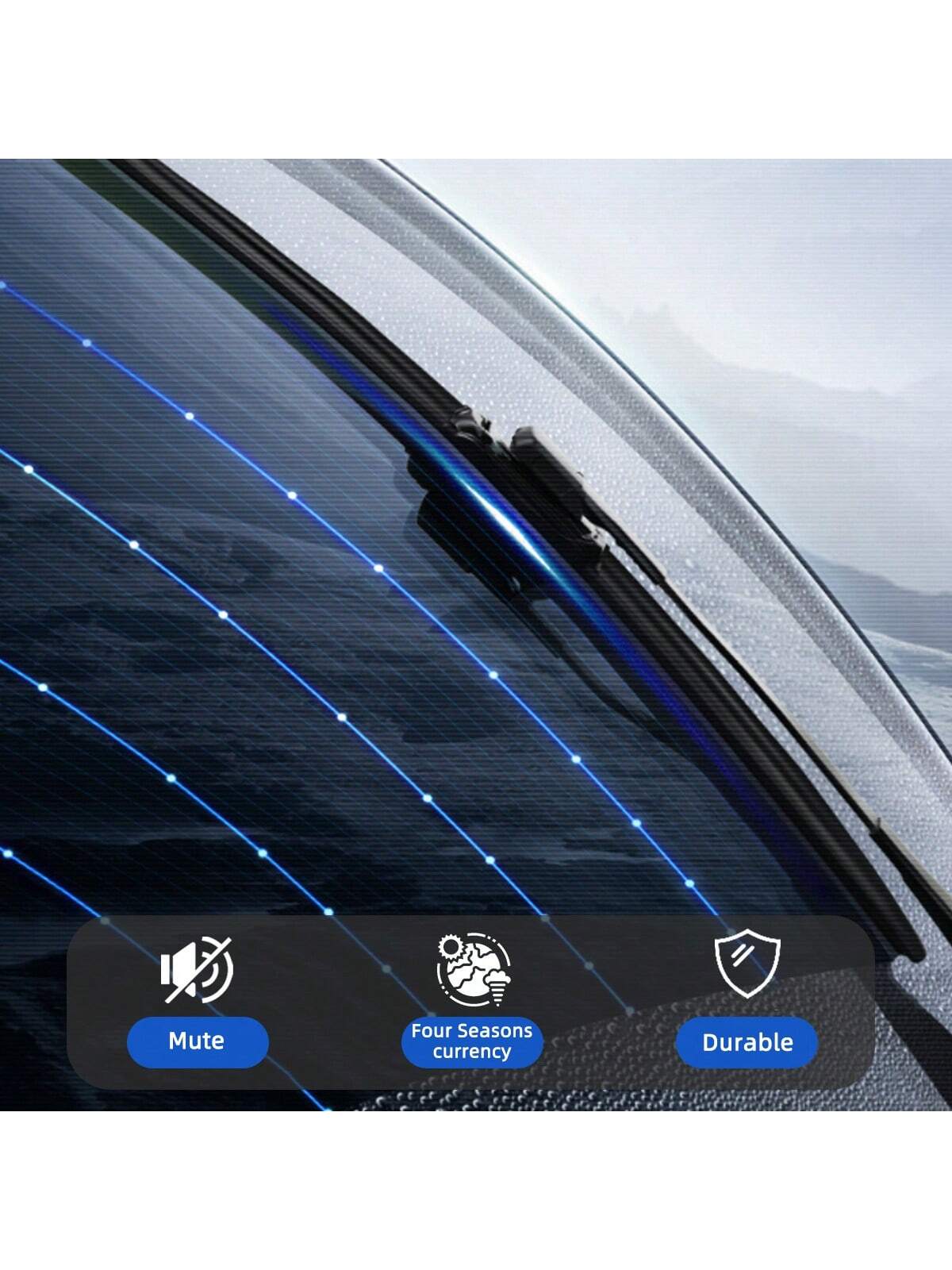 Universal Double Rubber Strip Wiper Blade J U-Shaped Hook 14 "16" 17 "18" 19 "20" 21 "22" 24 "26" Windshield Rubber Automotive Parts