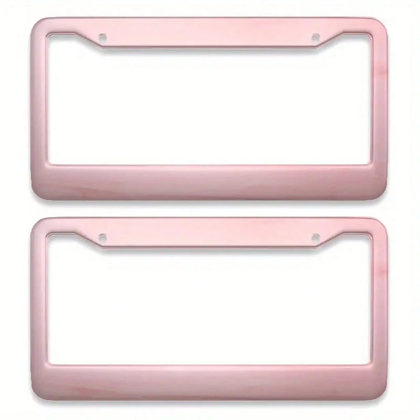 Universal Metal Car License Plate Frame 12x6 Inch Pink Metal Car Accessory Durable Weatherproof With Vibrant Color Design Rust Resistant Finish Easy Installation For All Vehicles