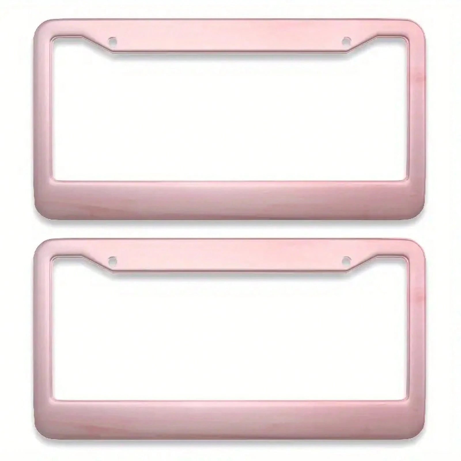 Universal Metal Car License Plate Frame 12x6 Inch Pink Metal Car Accessory Durable Weatherproof With Vibrant Color Design Rust Resistant Finish Easy Installation For All Vehicles