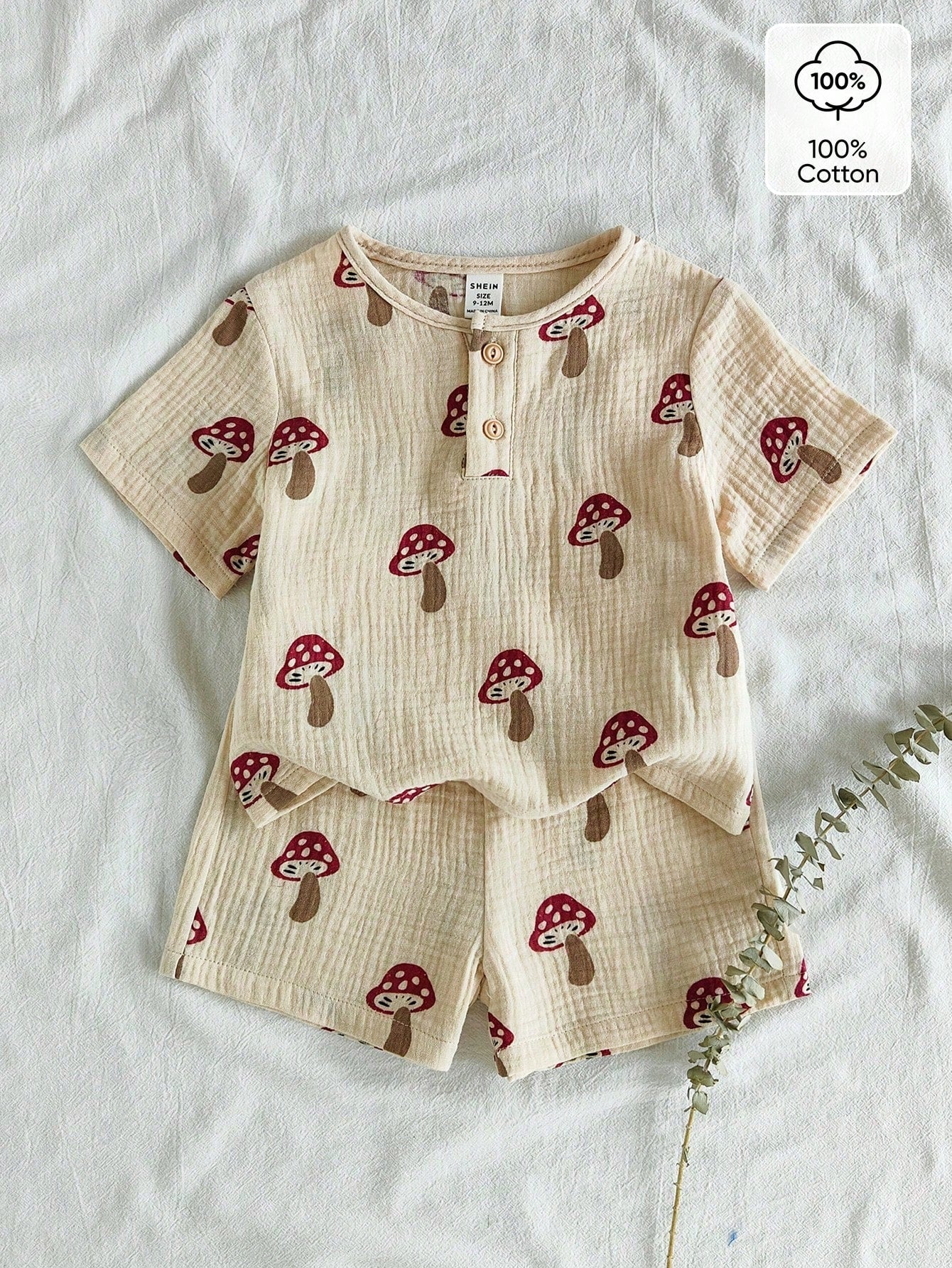 Vintaside Kids 2pcs/Set Cute Watermelon Print Baby Boys Casual Short Sleeve T-Shirt And Shorts Set