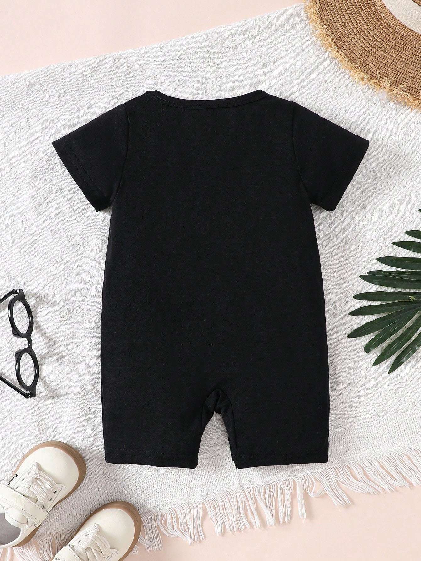 Vintaside Kids Baby Boys Cute Letter Print Casual Short Sleeve Romper, Summer