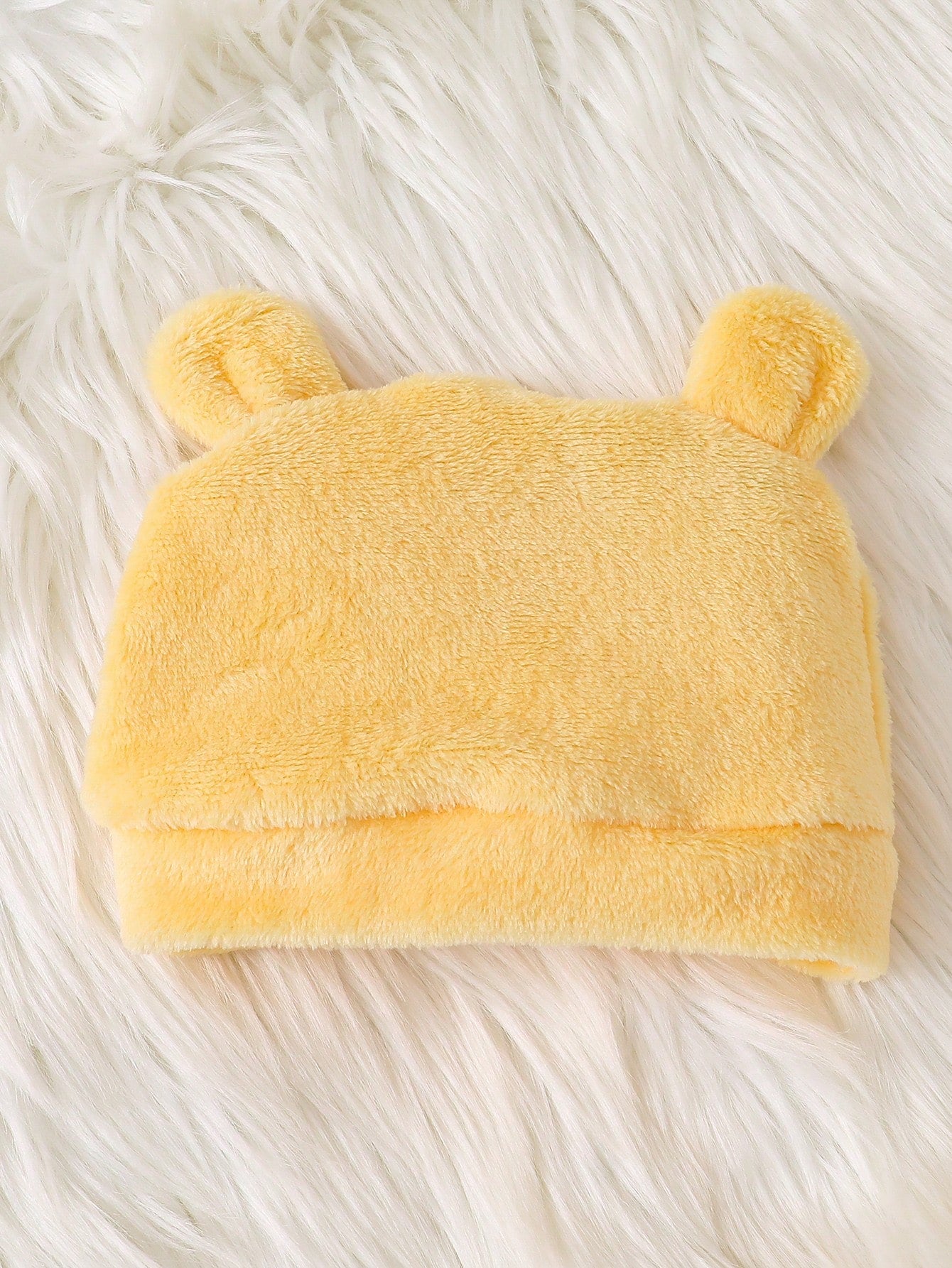 Vintaside Kids Newborn Simple Solid Yellow Long Sleeve Jumpsuit With Hat And Gloves, Infant Homewear Set