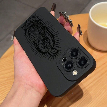 Virgin Mary Pattern Phone Case, TPU Decorative Phone Protector Cover, Phone Accessories Compatible With IPhone 11 12 13 14 15 16 Pro Max XR XS MaxSuitable For IPhone 17 Air