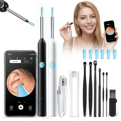 Visual Ear Pick, Earwax Removal Tool With Ear Pick Covers, Visual Ear Pick With Camera And Light, 7pcs Ear Pick Set, Compatible With All Mobile Phones