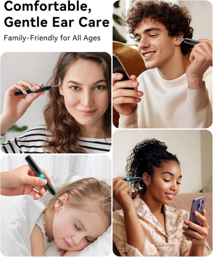 Visual Ear Pick, Earwax Removal Tool With Ear Pick Covers, Visual Ear Pick With Camera And Light, 7pcs Ear Pick Set, Compatible With All Mobile Phones