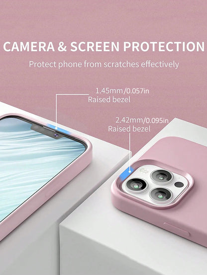 VOUVI Minimalist Luxury Solid Color Basic Matte Finish Phone Case, Compatible With IPhone 17/16/15/14/13/12/11 Pro Max Minimalist Business Protective Case, Compatible With IPhone 17/Air/16/15/14 Plus