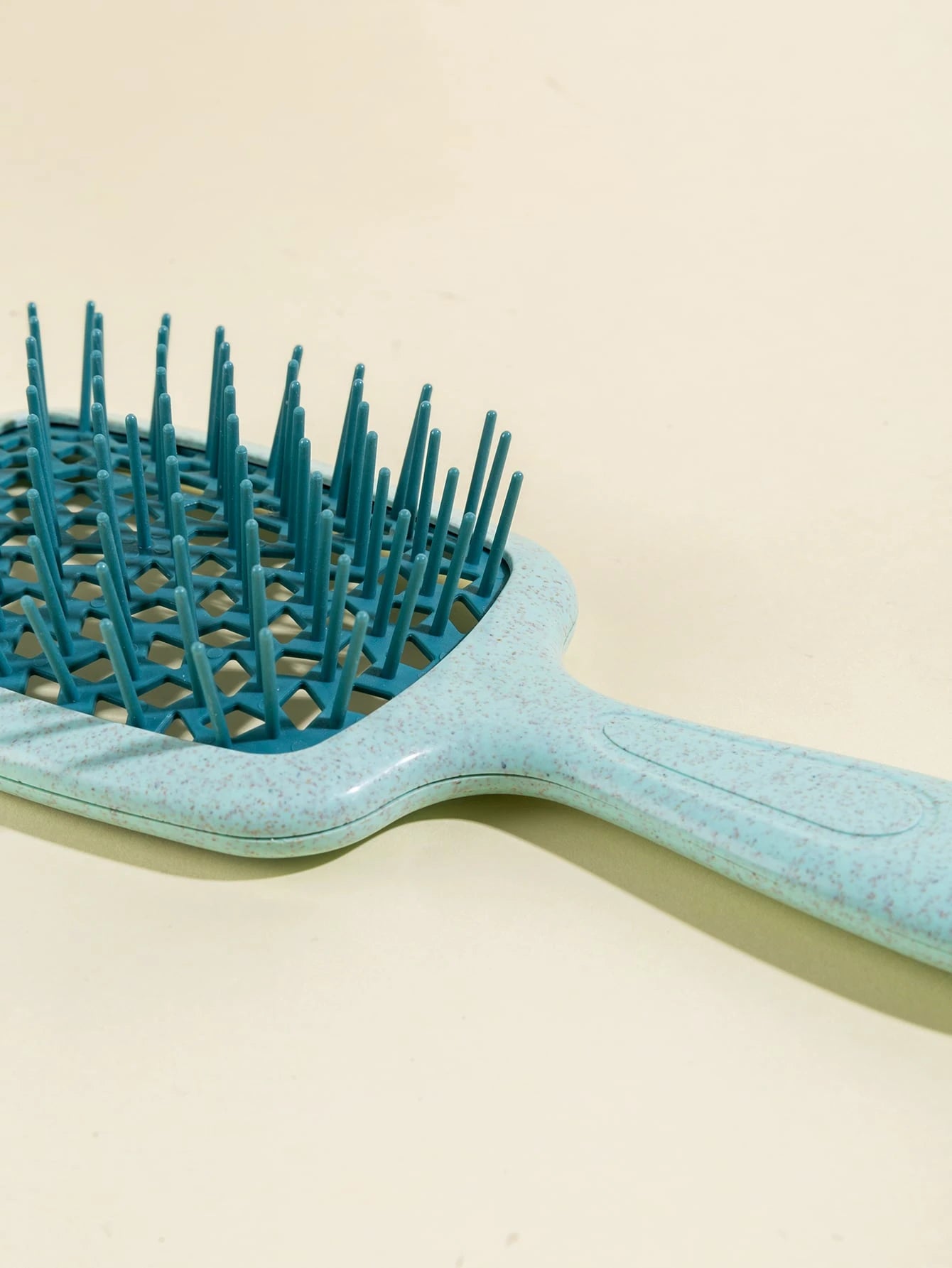 WANMEI 1/2pcs Green Hollow Comb, Straw Smooth Hair Brush, Suitable For Natural Hair And Other Materials, Hair Brush/Comb, Hair Styling Tools, Hair Products And Accessories, Applicable To Barbershops