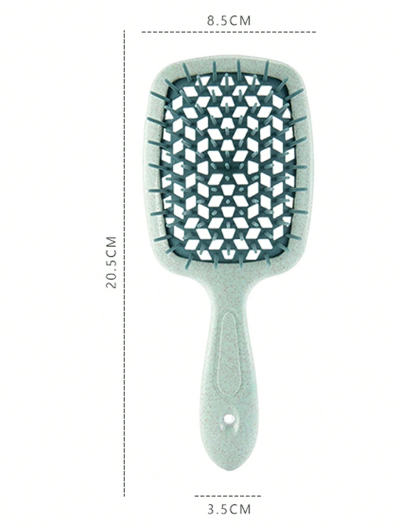 WANMEI 1/2pcs Green Hollow Comb, Straw Smooth Hair Brush, Suitable For Natural Hair And Other Materials, Hair Brush/Comb, Hair Styling Tools, Hair Products And Accessories, Applicable To Barbershops