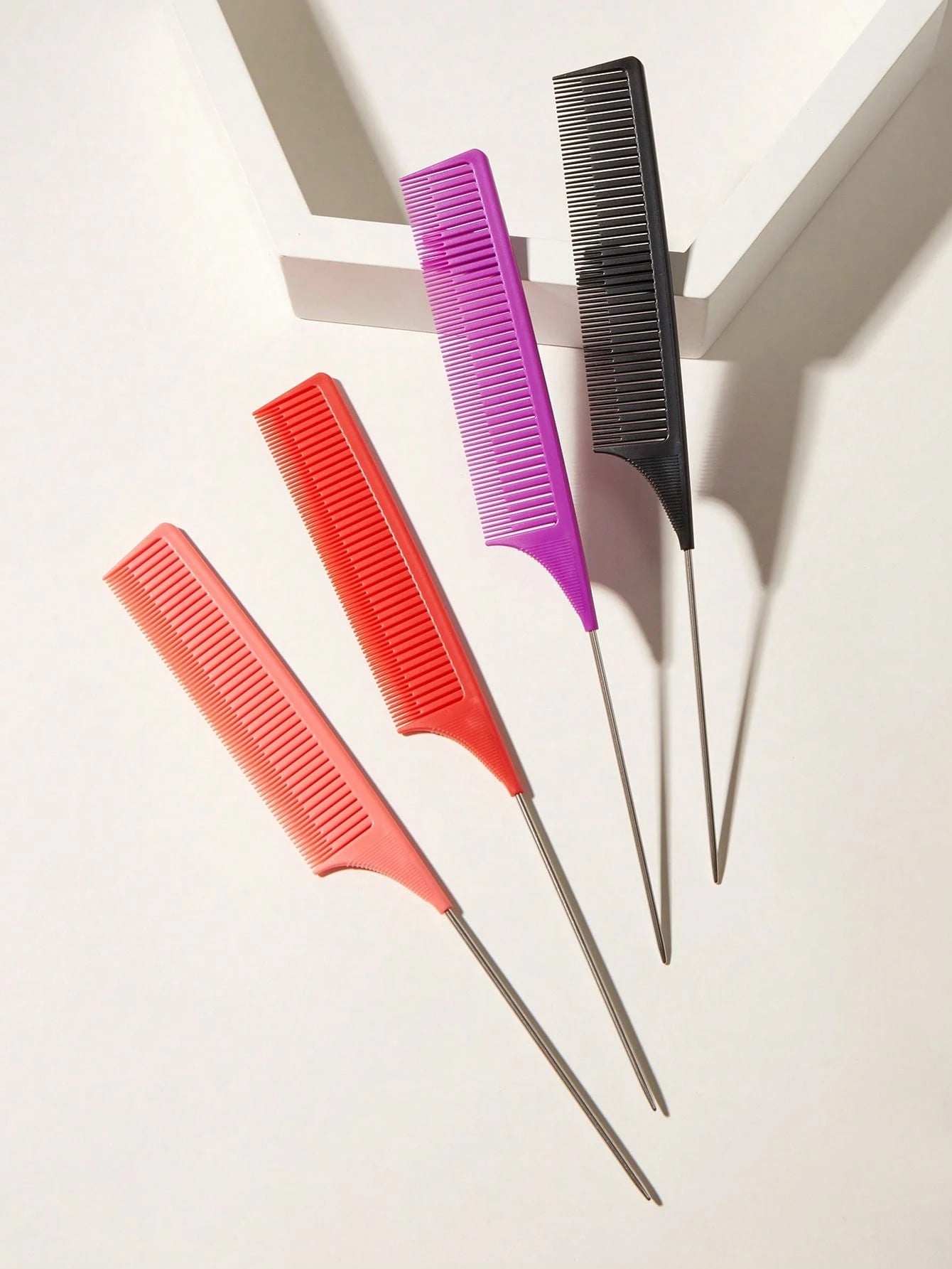 WANMEI 1pc Professional Hairdressing Comb, Salon Styling Comb, Anti-Static Pointed Tail Comb, Precision Sectioning Comb, Teasing Comb, Ideal For Hairstyling, Salon, Travel
