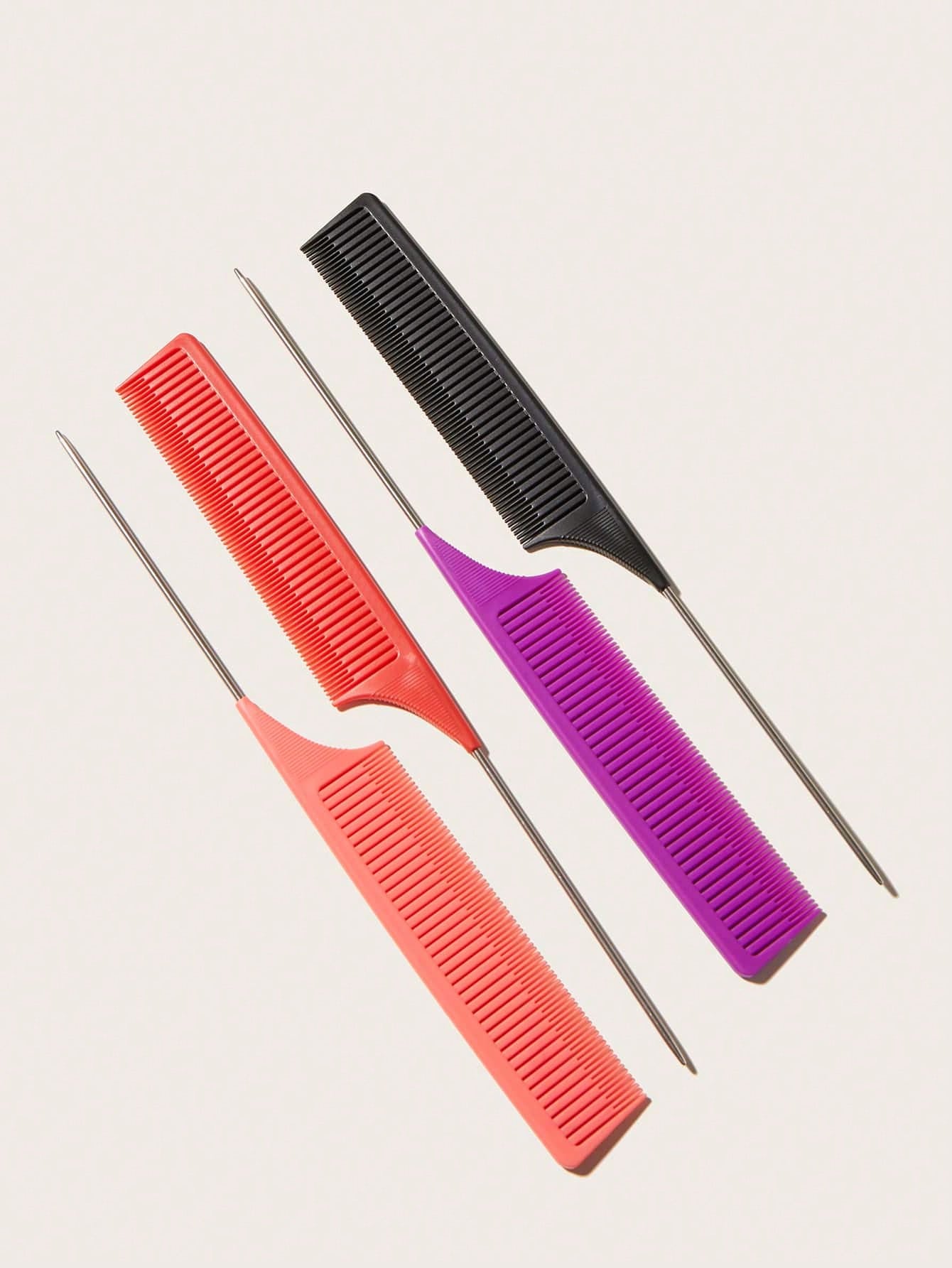 WANMEI 1pc Professional Hairdressing Comb, Salon Styling Comb, Anti-Static Pointed Tail Comb, Precision Sectioning Comb, Teasing Comb, Ideal For Hairstyling, Salon, Travel