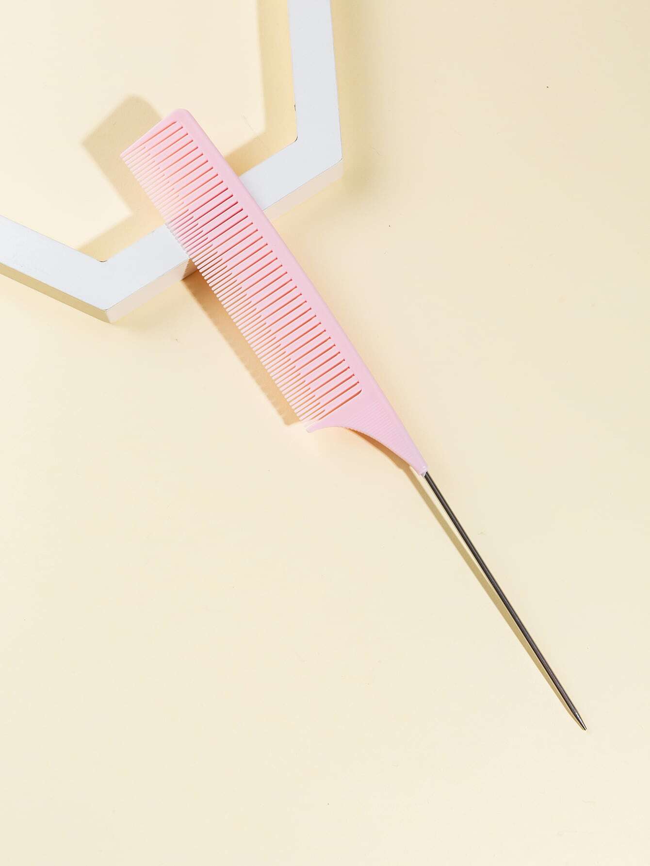 WANMEI 1pc Professional Hairdressing Comb, Salon Styling Comb, Anti-Static Pointed Tail Comb, Precision Sectioning Comb, Teasing Comb, Ideal For Hairstyling, Salon, Travel