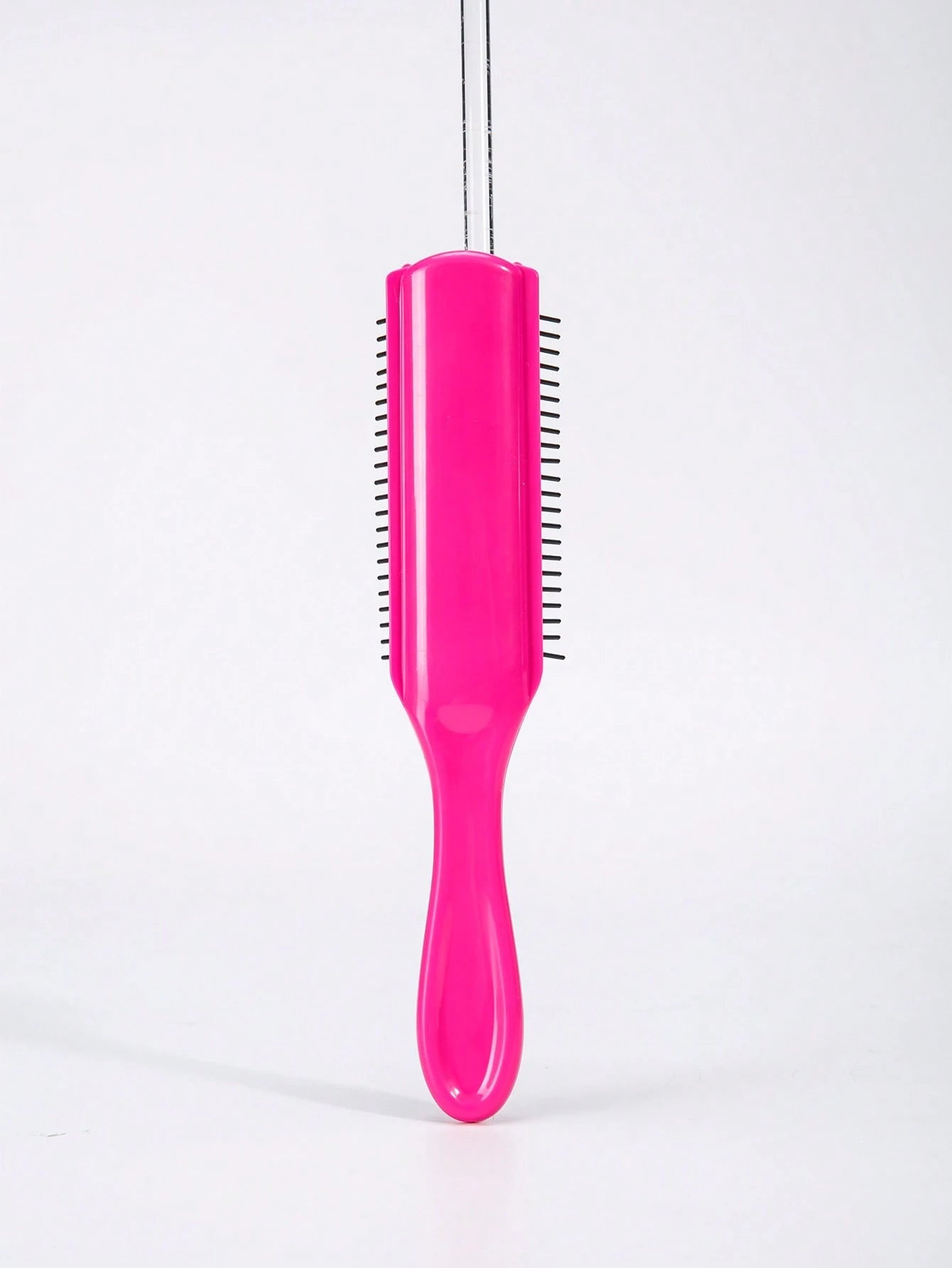 WANMEI 9 Row Detangler Brush, Classic 9 Row Hair Brush For Women Men Curly Natural Thick Wet Dry Hair, Blow Styling Separating Shaping Defining Curls Travel Bristle Hairbrush, Classic Curly Hair Styli