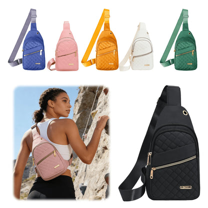 Water Resistant Sling Bag For Men Women, Lightweight Crossbody Chest Backpack, Adjustable Strap Shoulder Fanny Pack For Travel Hiking Cycling Daily Us