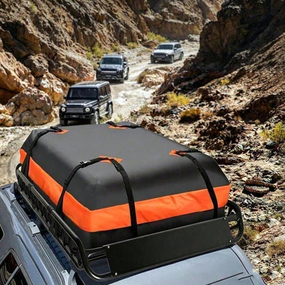 Waterproof 420D Oxford Cloth Car Roof Cargo Storage Bag, Heavy Duty Strap Travel Carrier Bag
