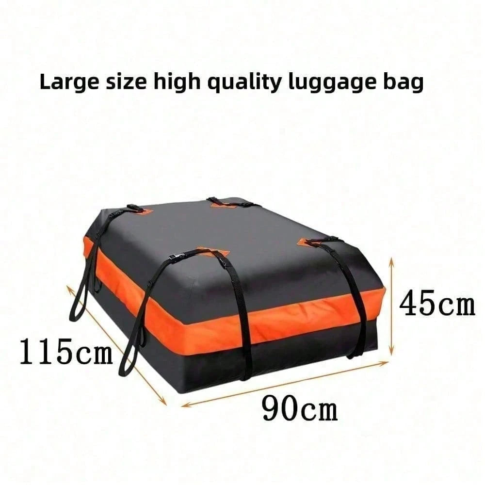 Waterproof 420D Oxford Cloth Car Roof Cargo Storage Bag, Heavy Duty Strap Travel Carrier Bag