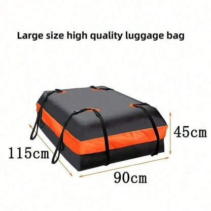 Waterproof 420D Oxford Cloth Car Roof Cargo Storage Bag, Heavy Duty Strap Travel Carrier Bag