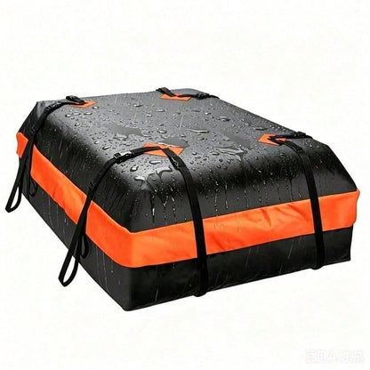 Waterproof 420D Oxford Cloth Car Roof Cargo Storage Bag, Heavy Duty Strap Travel Carrier Bag
