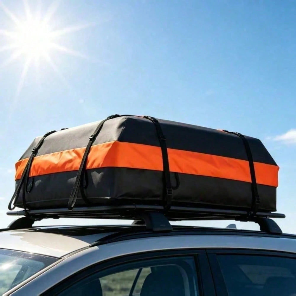 Waterproof 420D Oxford Cloth Car Roof Cargo Storage Bag, Heavy Duty Strap Travel Carrier Bag